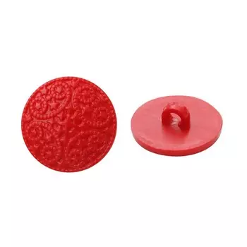 Пуговица на ножке, 22 мм (145 красный), 36 шт