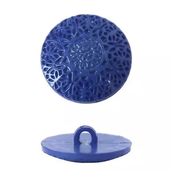 Пуговица на ножке, 25 мм (18-3949 василек), 36 шт