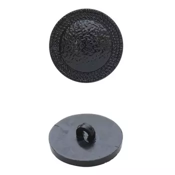 Пуговица на ножке, 25 мм (310 чёрный), 36 шт