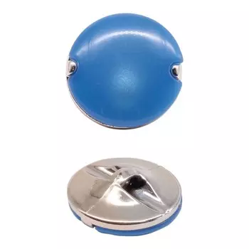 Пуговица на ножке 28L (синий), 36 шт