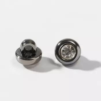 Пуговица на ножке, d = 8 мм, цвет никель