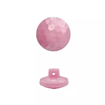 Пуговица на ножке перламутр 13 мм (17 розовый), 72 шт