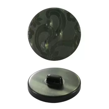 Пуговица пальтовая на ножке, 30 мм, упак./24 шт. (зелёный), 24 шт