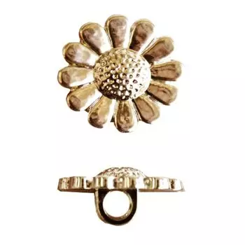 Пуговица «Подсолнух» (57984) 15 мм (G), 72 шт