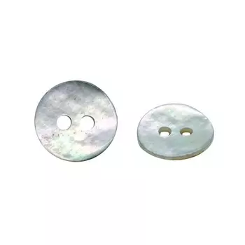 Пуговица ракушка 16L (9 мм) 2 прокола (Blue1 (синий1)), 50 шт