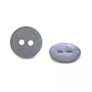 Пуговица ракушка 16L (9 мм) 2 прокола (Gray (серый)), 50 шт