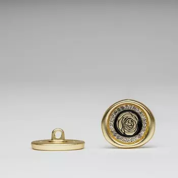 Пуговица «Роза» маленькая, размер 12 мм