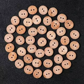 Пуговица с двумя отверстиями, 27 мм