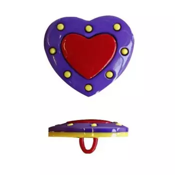 Пуговица «Сердце» (48945) 23 мм (504/218/171), 36 шт