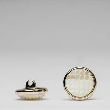 Пуговица «Волны перламутровые» маленькая, размер 15 мм