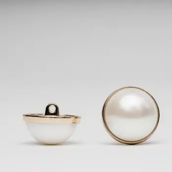 Пуговица «Жемчужина» большая, размер 21 мм