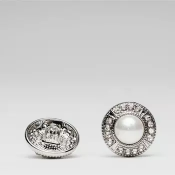 Пуговица «Жемчужные стразы» маленькая, размер 16 мм