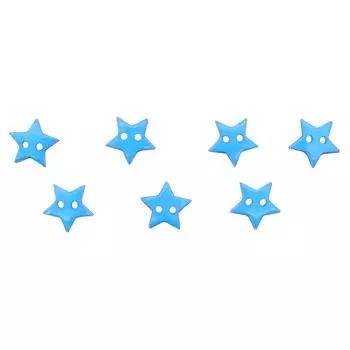 Пуговица «Звезда», 13 мм (синий), 36 шт