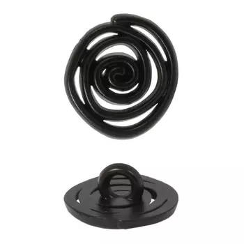 Пуговицы 10 мм (чёрный), 5 шт