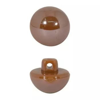 Пуговицы 10 мм (коричневый), 24 шт