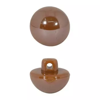 Пуговицы 12 мм (коричневый), 24 шт