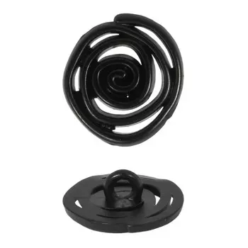 Пуговицы 14 мм (чёрный), 5 шт