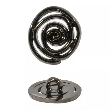 Пуговицы 14 мм (чёрный никель), 5 шт