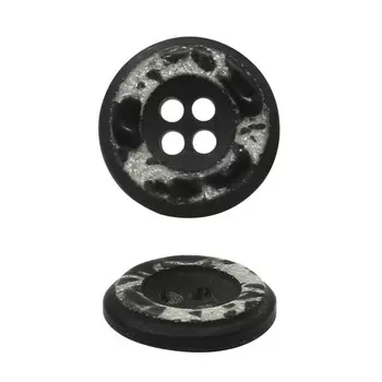 Пуговицы 15 мм (чёрный), 36 шт