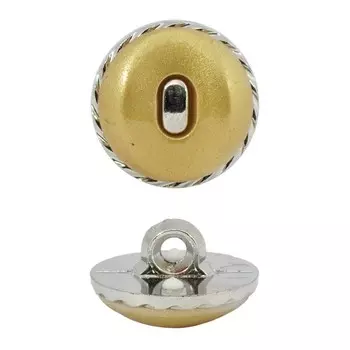 Пуговицы 16 мм на ножке (серый/бежевый), 24 шт