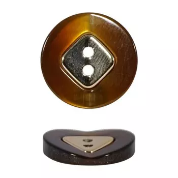 Пуговицы 17 мм на прокол, 12 шт