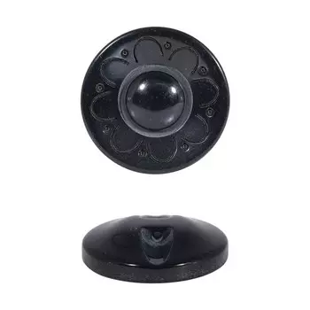 Пуговицы 20 мм (чёрный), 24 шт