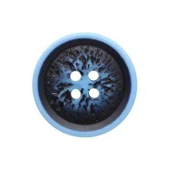 Пуговицы 20 мм (синий/голубой), 12 шт