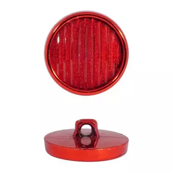 Пуговицы 23 мм на ножке (красный), 24 шт