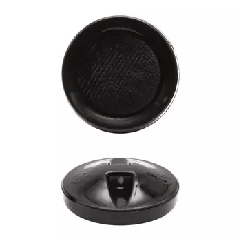 Пуговицы 25 мм на ножке (чёрный), 12 шт