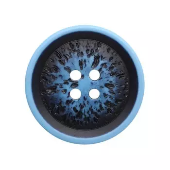 Пуговицы 25 мм (синий/голубой), 12 шт