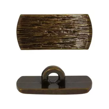 Пуговицы 2,2x1см (антик), 6 шт