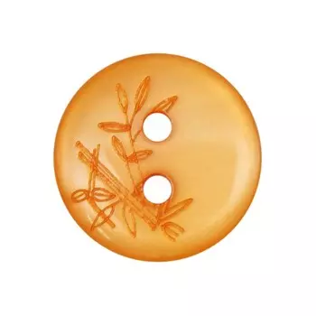 Пуговицы блузочные 12 мм на прокол (оранжевый), 50 шт