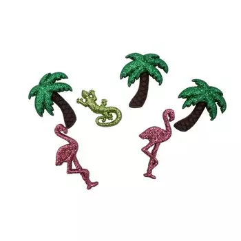 Пуговицы-фигурки Dress It Up «Блестящее Фламинго»