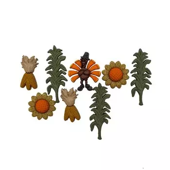 Пуговицы-фигурки Dress It Up «Дары осени»