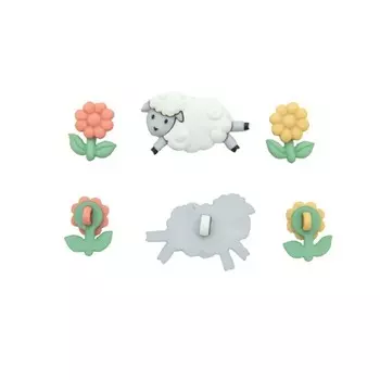 Пуговицы-фигурки Dress It Up «Овечки»