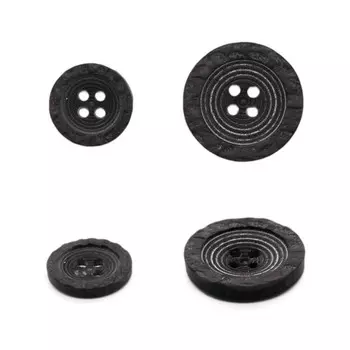 Пуговицы костюмные мужские, 15 мм, 21 мм, 24 шт, цвет коричневый, 1 упак