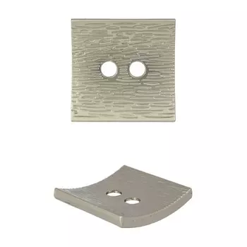 Пуговицы (металл) 25 мм (никель), 6 шт