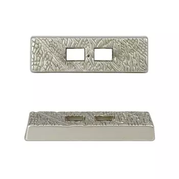 Пуговицы (металл) 38x12 мм (№4), 6 шт