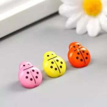 Пуговицы пластик для творчества «Божья коровка», набор 20 шт., 1.51.3 см, МИКС