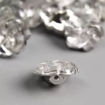 Пуговицы пластик для творчества "Цветок-волна" набор 12 шт 1,5х1,5 см