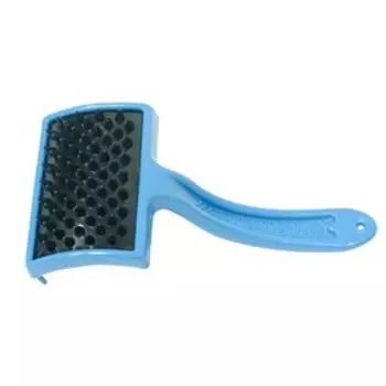 Пуходерка-массажер "Зооник", 9,5 х 6,5 х 14 см, пластик, микс цветов