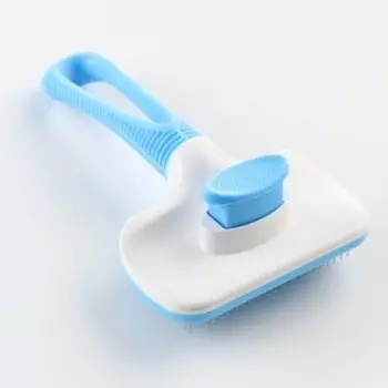 Пуходёрка с самоочисткой Пижон Premium, с каплями, облегчённая, 1019 см, голубая