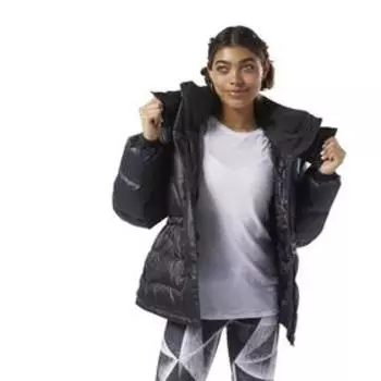 Пуховик женский Reebok Cl Down Mid Jacket, размер 42-44 (DY5991)
