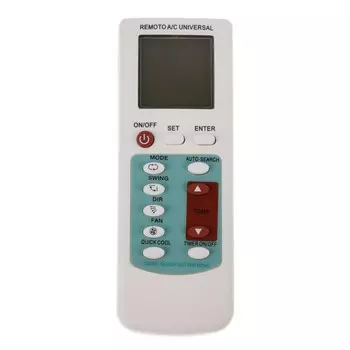 Пульт ДУ REXANT RX-100AII, для кондиционеров, универсальный, белый