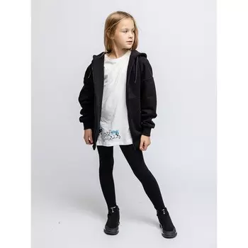 Пуловер на молнии детский, рост 164 см, цвет чёрный