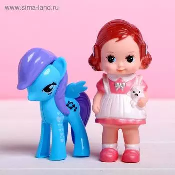 Пупс «Маша» с пони, МИКС