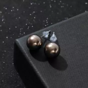 Пусеты 15 пар «Рэйчел» бусина d=10 мм, цветные