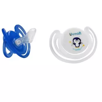 Пустышка ортодонтическая, набор 2шт., +6-12 мес., цвет синий