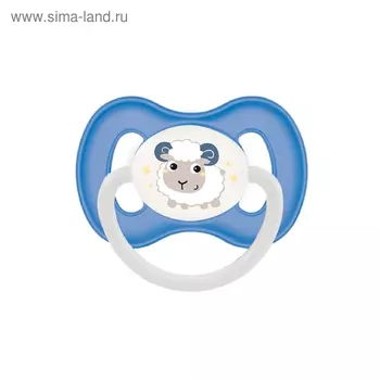 Пустышка силиконовая Canpol babies Bunny & Company, симметричная, от 0-6 месяцев, цвет голубой