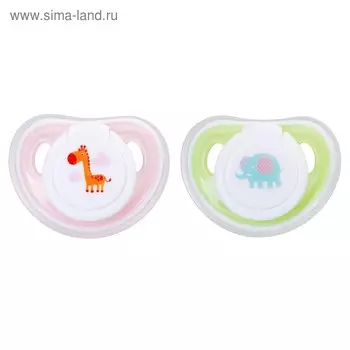 Пустышка силиконовая ортодонтическая, от 6 месяцев, цвета МИКС